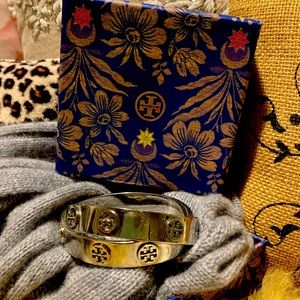 Silver Tory Burch bracelet